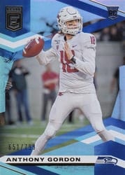 2020 Donruss Elite Base Set Anthony Gordon #127 card