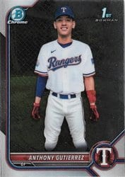 2022 Bowman Chrome Prospects Anthony Gutierrez #BCP-160 card