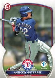 2023 Bowman 1st Edition Base Set Anthony Gutierrez #BPPF-85 card