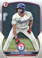 2023 Bowman Draft Base Set Anthony Gutierrez #BD-100 card