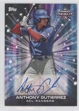 2023 Topps Pro Debut Future Cornerstones Autographs Anthony Gutierrez #FC-AG card