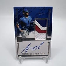 2024 Panini Impeccable Elegance Prospect Jersey Autographs Anthony Gutierrez #EPJ-AG card