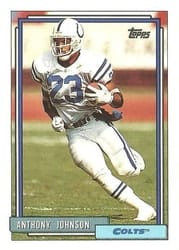 1992 Topps Base Set Anthony Johnson #3 card