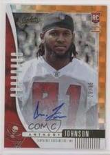 2019 Panini Absolute Anthony Johnson Orange Mosaic Autograph #191 card