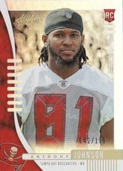 2019 Panini Absolute Base Set Anthony Johnson #191 card
