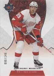 2019-20 Upper Deck Ultimate Collection Base Set Anthony Mantha #58 card