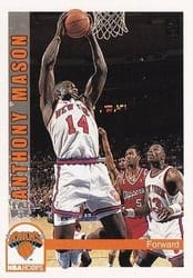 1992-93 Hoops Base Set Anthony Mason #155 card