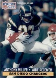 1991 Pro Set Base Set Anthony Miller #285 card