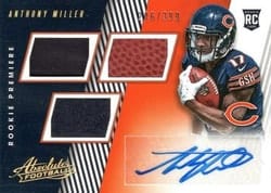 2018 Panini Absolute Base Set Anthony Miller #164 card
