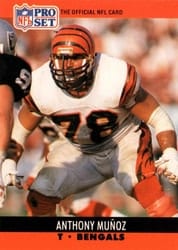 1990 Pro Set Base Set Anthony Muñoz #467 card