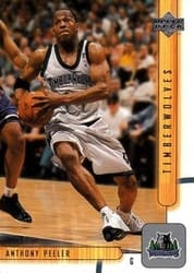 2001-02 Upper Deck Base Set Anthony Peeler #104 card