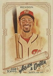 2018 Topps Allen & Ginter Base Set Anthony Rendon #324 card