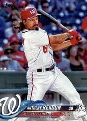 2018 Topps Base Set Anthony Rendon #36 card