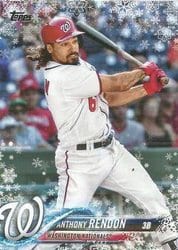 2018 Topps Holiday Base Set Anthony Rendon #HMW162 card