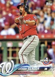 2018 Topps Opening Day Base Set Anthony Rendon #109 card