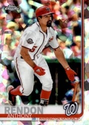2019 Topps Chrome Sapphire Edition Base Set Anthony Rendon #242 card