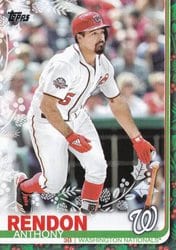 2019 Topps Holiday Base Set Anthony Rendon #HW110 card