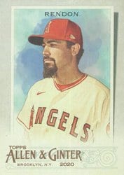 2020 Topps Allen & Ginter Base Set Anthony Rendon #289 card