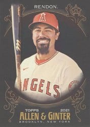 2021 Topps Allen & Ginter X Base Set Anthony Rendon #15 card