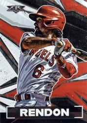 2021 Topps Fire Base Set Anthony Rendon #65 card