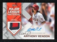 2022 Topps Major League Material Autographs Anthony Rendon #MLMA-ARE card