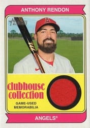 2023 Topps Heritage Clubhouse Collection Relics Anthony Rendon #CCR-AR card