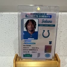 2023 Panini Contenders Permit to Dominate Anthony Richardson #1 card