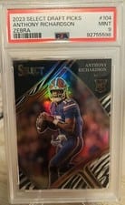 2023 Panini Select Draft Picks Anthony Richardson #104 card