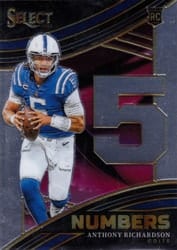 2023 Panini Select Select Numbers Anthony Richardson #2 card