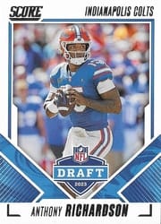 2023 Score NFL Draft Anthony Richardson #6 card
