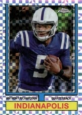 2024 Topps Chrome 1974 Topps Football Anthony Richardson #74TF-25 card