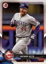 2018 Bowman Base Set Anthony Rizzo #33 card