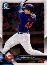 2018 Bowman Chrome Base Set Anthony Rizzo #6 card
