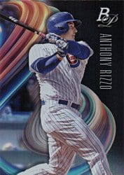 2018 Bowman Platinum Base Set Anthony Rizzo #63 card