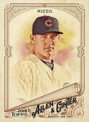 2018 Topps Allen & Ginter Base Set Anthony Rizzo #32 card