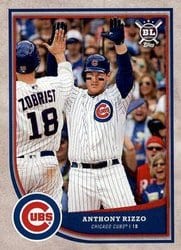 2018 Topps Big League Base Set Anthony Rizzo #91 card