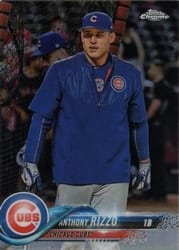 2018 Topps Chrome Base Set Anthony Rizzo #49b card
