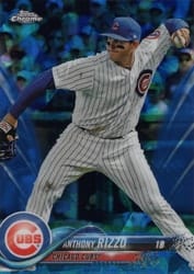 2018 Topps Chrome Sapphire Edition Base Set Anthony Rizzo #50 card