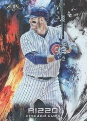 2018 Topps Fire Base Set Anthony Rizzo #72 card