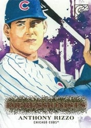 2018 Topps Gallery Impressionists Anthony Rizzo #I-3 card