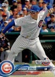 2018 Topps Opening Day Base Set Anthony Rizzo #6 card