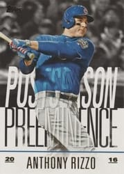 2018 Topps Update Postseason Preeminence Anthony Rizzo #PO-25 card