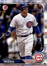 2019 Bowman Base Set Anthony Rizzo #18 card