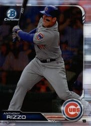 2019 Bowman Chrome Base Set Anthony Rizzo #56 card