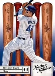 2019 Panini Leather & Lumber Base Set Anthony Rizzo #64 card