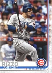 2019 Topps Base Set Anthony Rizzo #596 card