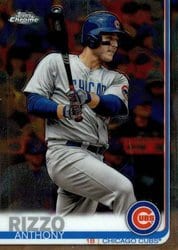 2019 Topps Chrome Base Set Anthony Rizzo #130 card