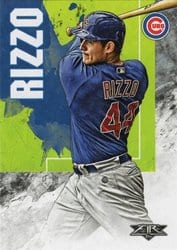 2019 Topps Fire Base Set Anthony Rizzo #32 card