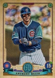 2019 Topps Gypsy Queen Base Set Anthony Rizzo #32 card