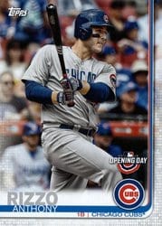 2019 Topps Opening Day Base Set Anthony Rizzo #86 card